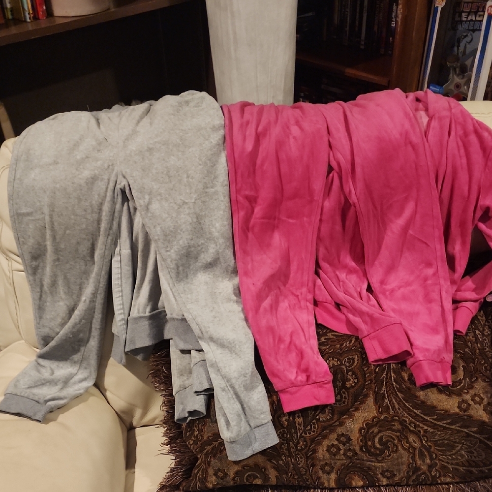 Cozy Kids' Pink and Gray Jogging Suits